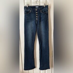 WOMEN’s Dear John Split Hem Ankle Flare Button Front Denim Jeans Size 30 $25